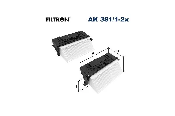 Hava Filtresi  Mercedes GLC -Serisi Coupe (BM 253)(06.2016->)  FILTRON AK 381/1-2x