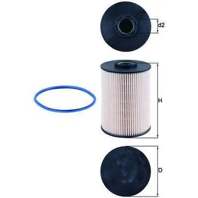 Yakıt Filtresi  Citroen C6 (09.2005->)  MAHLE KX 211D