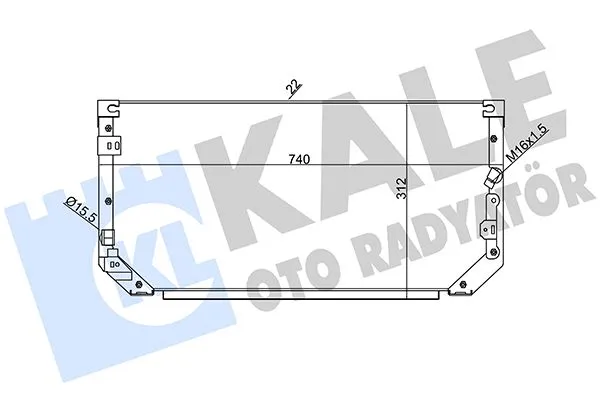 Klima Radyatörü  Toyota Corolla (E11)(1997->)  KALE 342465