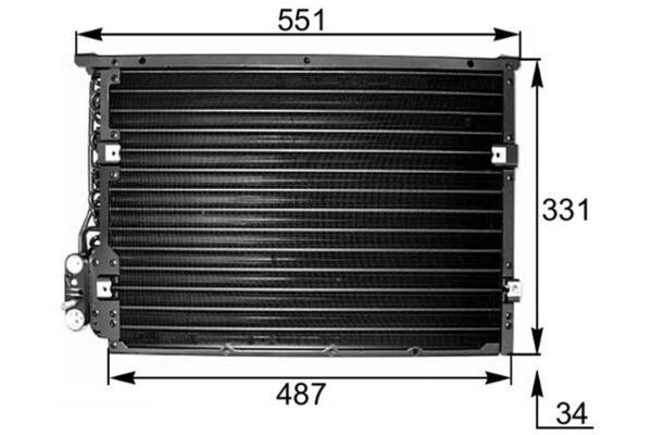 Klima Radyatörü  BMW 3 Serisi Touring (E36)(1995->)  MAHLE AC 177 000S