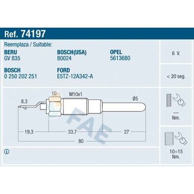 Isıtma Bujisi  SVAC SV087