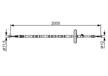 El Fren Teli Arka Sağ veya Sol BOSCH 1 987 482 333  13227133 13227133 13227133 13227133 522046