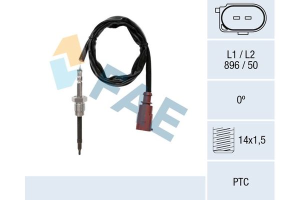 Egzoz Sıcaklık Sensörü  Audi A3 (8V1)(03.2012->)  NGK 94848