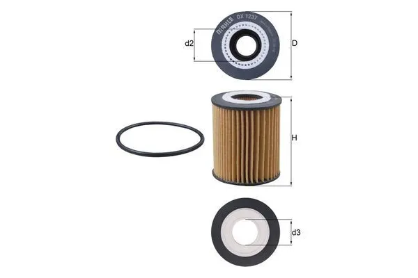 Yağ Filtresi  Toyota Proace Verso (2016->)  MAHLE OX 1237D
