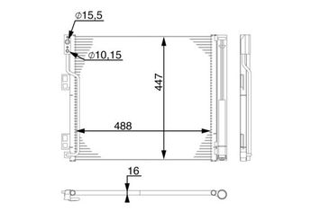 Klima Radyatörü  MAHLE AC 570 000S  92100JX51A 92131JX51A