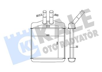 Kalorifer Radyatörü  KALE 346330  96190674 96201949 96207413 96231949 P96190674 P96207413 P96231949