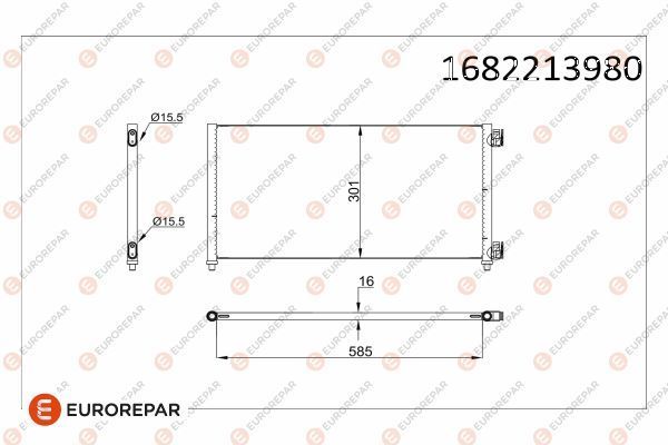 Klima Radyatörü  EUROREPAR 1682213980