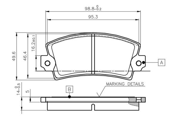 Fren Disk Balata Ön Fiat Ritmo (09.1978->1983)  BOSCH 0 986 TB2 477