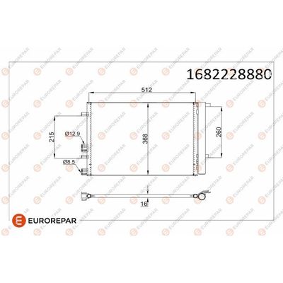 Klima Radyatörü  Hyundai i20 (PB)(01.2009->)  EUROREPAR 1682228880