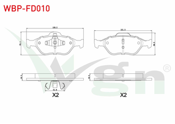 Fren Disk Balata Ön WGN WBP-FD010  