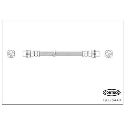 Fren Hortumu Arka Sol BMW X6 Serisi (F16)(11.2014->)  CORTECO 49378449