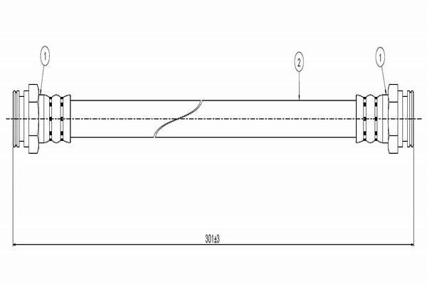 Fren Hortumu Arka Sağ veya Sol CAVO C800 529B