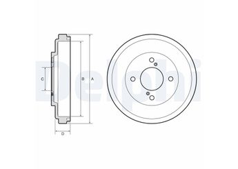 Kampana Arka Sağ veya Sol DELPHI BF673  43511M68P50 43511M68P70