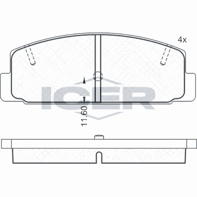 Fren Disk Balata Arka WONGA 271038