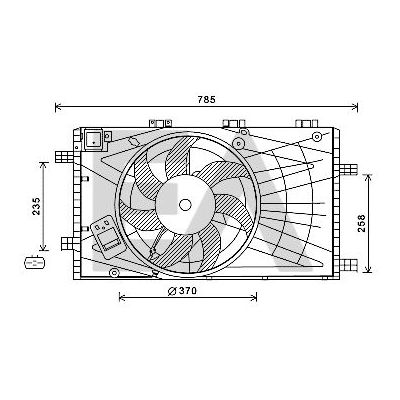 Radyatör Fan ve Motoru  Opel Insignia A (2008->)  OPEL ORJINAL 13413334