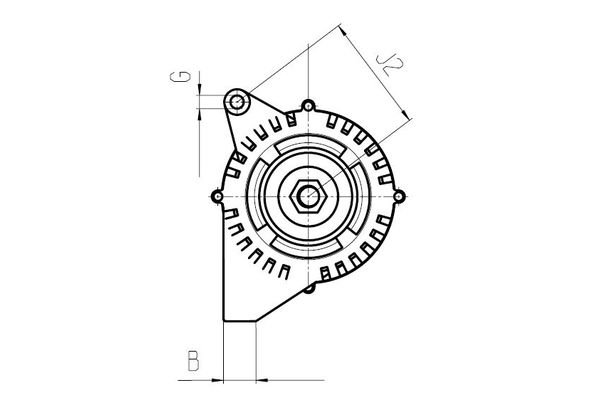 Alternatör  Ford Focus 3/4/5 Kapı (CAP)(08.2004->)  HC-CARGO F 032 114 157