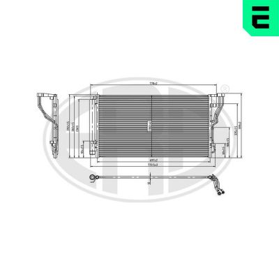 Klima Radyatörü  Hyundai Sonata (YF)(2010->)  ERA 667320