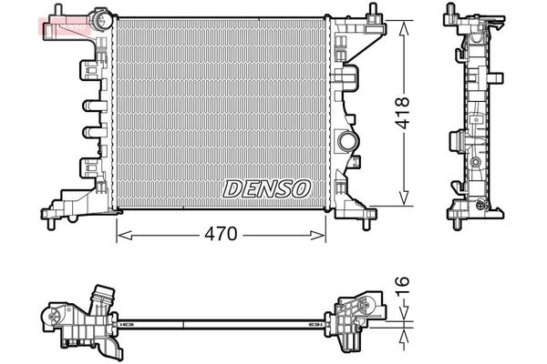 Su Radyatörü  DENSO DRM20121