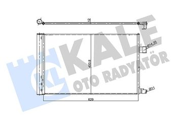 Klima Radyatörü  KALE 358740  T2H37897 T2H7731