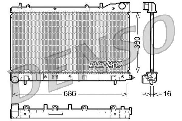 Su Radyatörü  DENSO DRM36004
