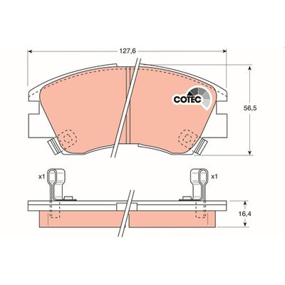 Fren Disk Balata Ön Mitsubishi L 200/300/400 (P00)(1986->)  OTOZONE FDO9018