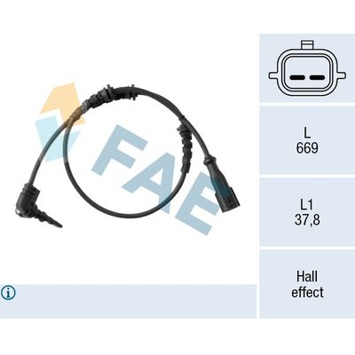 Abs Sensörü Ön Sağ veya Sol Renault Talisman Grandtour (11.2015->)  FRENDI 63181