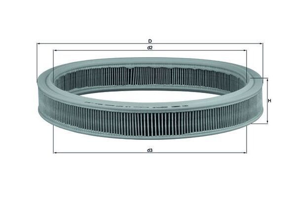 Hava Filtresi  Ford Escort Cabrio (1991->)  MAHLE LX 527