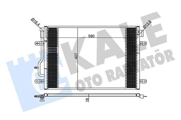 Klima Radyatörü  Audi A4 Sedan (8E)(04.2003->)  KALE 375700