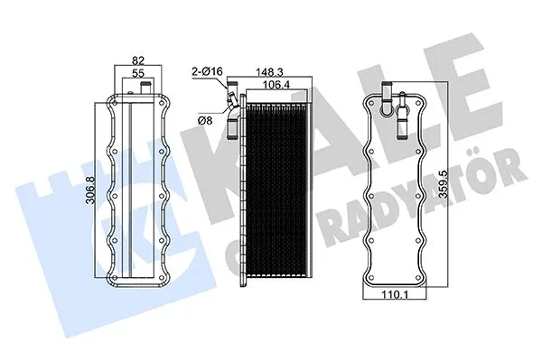 Turbo Radyatörü  Audi A3 (8V1)(03.2012->)  KALE 360710