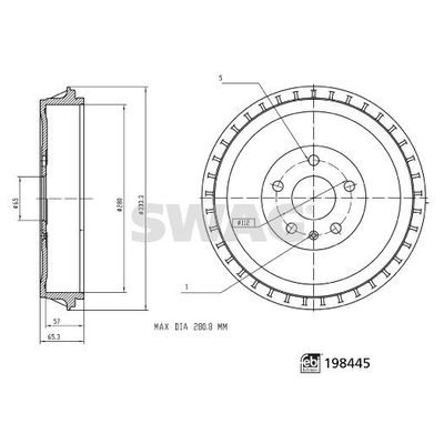 Kampana Arka Sağ veya Sol Cupra Born (K11)(09.2021->)  SWAG 33 11 3020