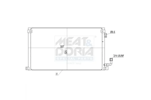 Klima Radyatörü  Citroen Saxo (03.1996->)  NRF 35328