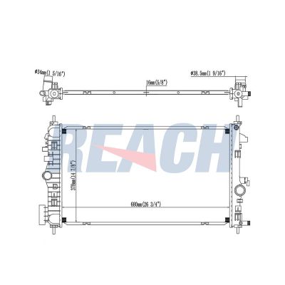 Su Radyatörü  Opel Insignia A Sports Tourer (10.2008->)  VEKA 16-3017B-26