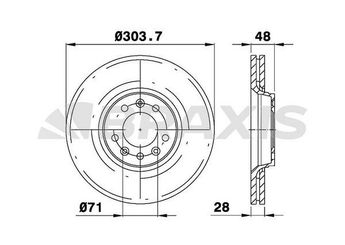 Fren Disk Ayna Ön Sağ ve Sol BRAXIS AD0122  4249K0 4249-K0 1440027088