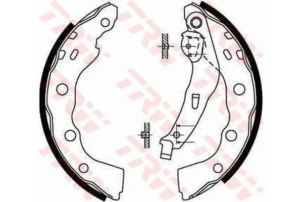 Fren Pabuçlu Balata Arka Mitsubishi Carisma 5 Kapı (DA0)(2000->)  MGA 54175
