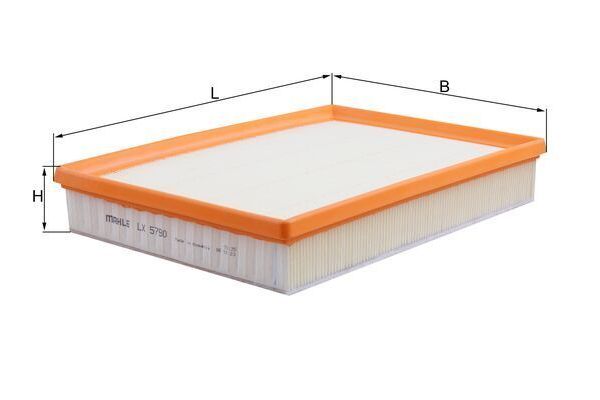 Hava Filtresi  Mercedes Sprinter III Kamyonet RWD/AWD (907)(02.2018->)  MAHLE LX 5790
