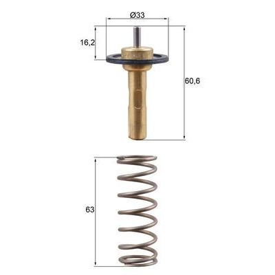 Termostat  Volvo XC70 (04.2007->)  MAHLE TX 311 90D