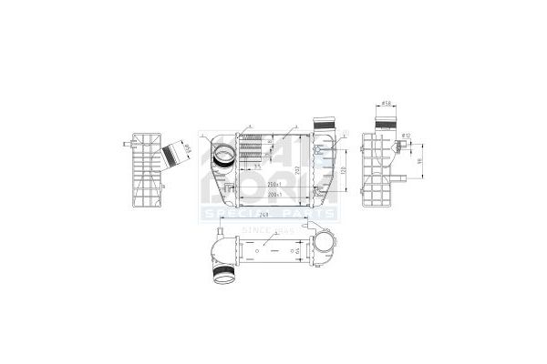 Turbo Radyatörü  Audi A6 Sedan (4F2)(03.2004->)  ORİS IAU001062