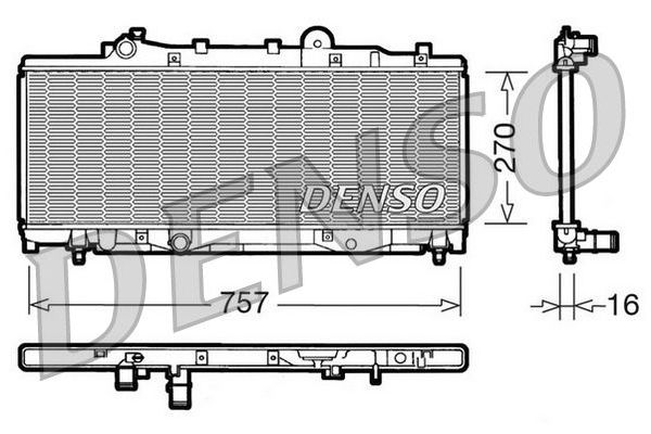 Su Radyatörü  DENSO DRM09092
