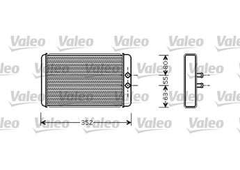 Kalorifer Radyatörü  VALEO 812358  6448H8 6448-H8 46722710