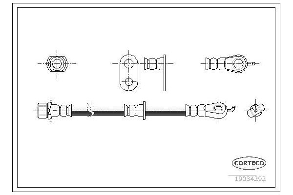 Fren Hortumu Ön Sol Toyota Aygo (KGB/WNB)(2005->)  AXAM 04-12-07-0037