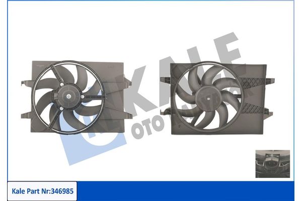 Radyatör Fan ve Motoru  KALE 346985