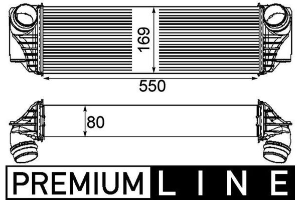 Turbo Radyatörü  BMW 7 Serisi (F01/F02/F04)(01.2009->)  MAHLE CI 185 000P
