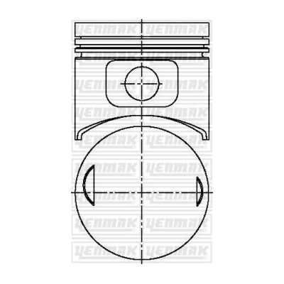 Piston (89.00MM-STD)   YENMAK 31-03651-000