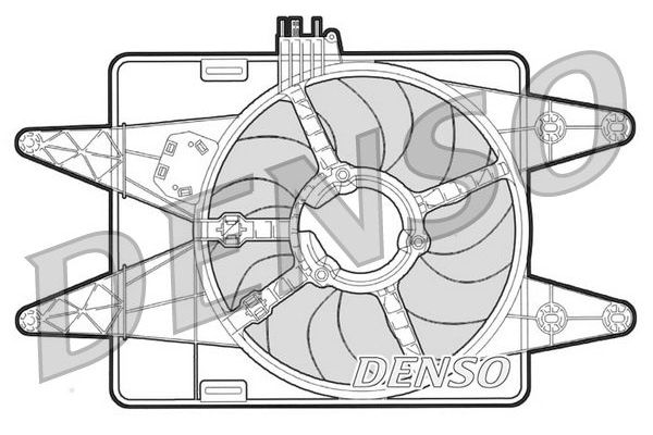 Radyatör Fan ve Motoru  DENSO DER09023