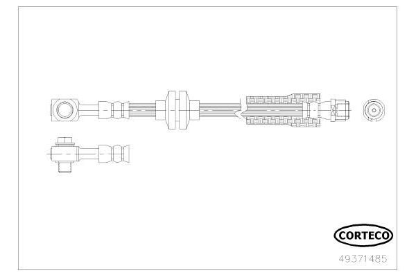 Fren Hortumu Ön Sağ veya Sol SVAC 30-0105