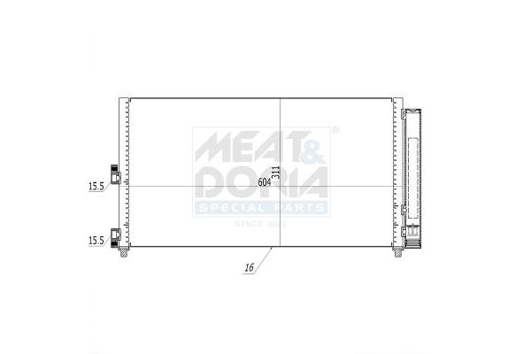 Klima Radyatörü  MOTORTEC TMP0396