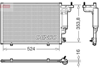 Klima Radyatörü  DENSO DCN10059  1834039 2249681 ET7119710BA