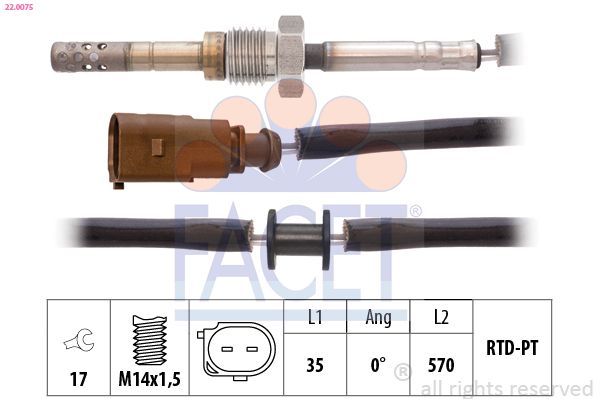 Egzoz Sıcaklık Sensörü  BOEM 03G906088B