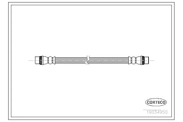 Fren Hortumu Arka Sağ veya Sol Peugeot 207 CC Cabrio-Coupe (02.2007->)  TIES T 0252