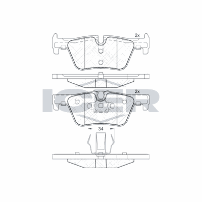 Fren Disk Balata Arka KALE BALATA 25307 172 05 MSH KD11